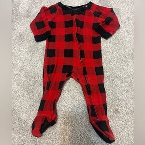 Wondershop Checkered Footed Pajama - 3-6M
